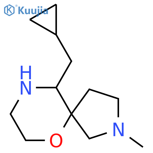 10-(cyclopropylmethyl)-2-methyl-6-oxa-2,9-diazaspiro4.5decane structure