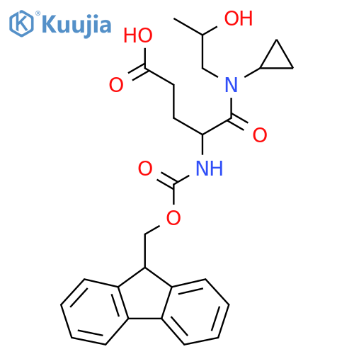 4-cyclopropyl(2-hydroxypropyl)carbamoyl-4-({(9H-fluoren-9-yl)methoxycarbonyl}amino)butanoic acid structure