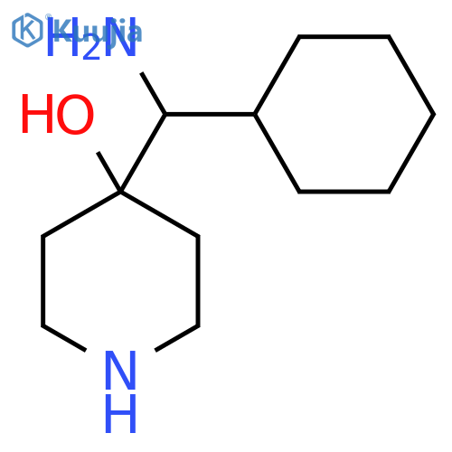 4-amino(cyclohexyl)methylpiperidin-4-ol structure