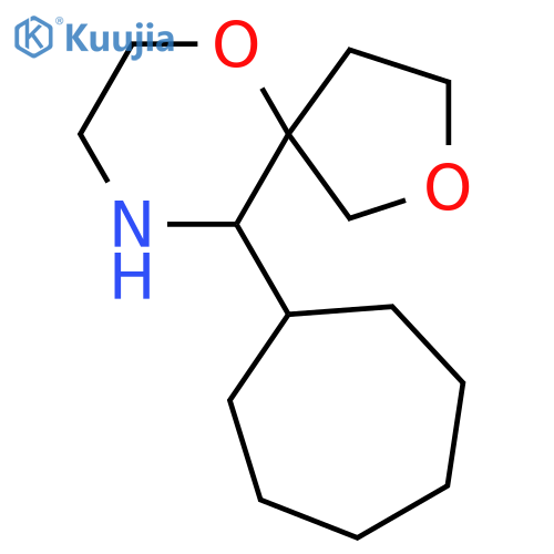 10-cycloheptyl-2,6-dioxa-9-azaspiro4.5decane structure