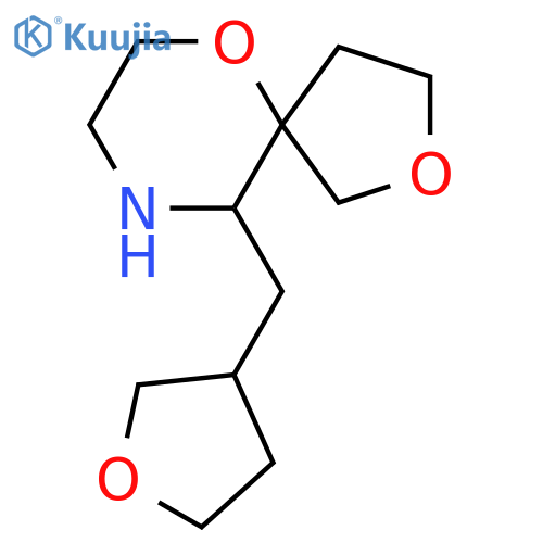 10-(oxolan-3-ylmethyl)-2,6-dioxa-9-azaspiro4.5decane structure