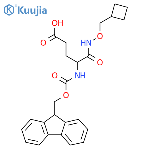 4-(cyclobutylmethoxy)carbamoyl-4-({(9H-fluoren-9-yl)methoxycarbonyl}amino)butanoic acid structure