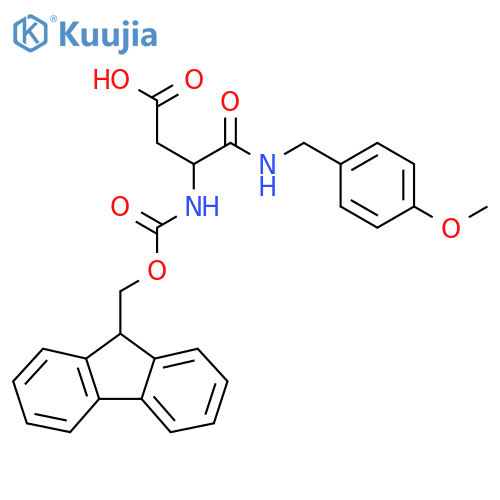 3-({(9H-fluoren-9-yl)methoxycarbonyl}amino)-3-{(4-methoxyphenyl)methylcarbamoyl}propanoic acid structure