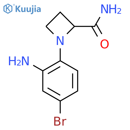 1-(2-amino-4-bromophenyl)azetidine-2-carboxamide structure