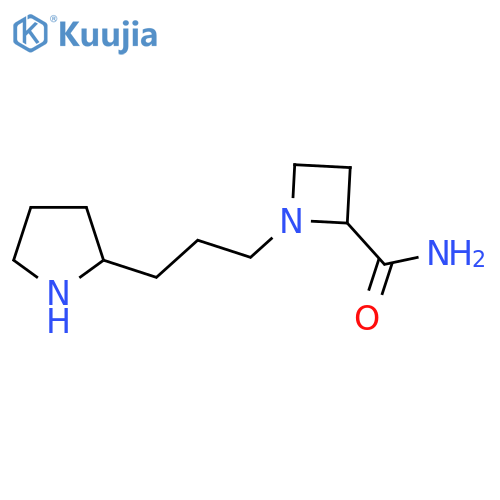1-3-(pyrrolidin-2-yl)propylazetidine-2-carboxamide structure