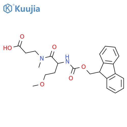 3-2-({(9H-fluoren-9-yl)methoxycarbonyl}amino)-4-methoxy-N-methylbutanamidopropanoic acid structure