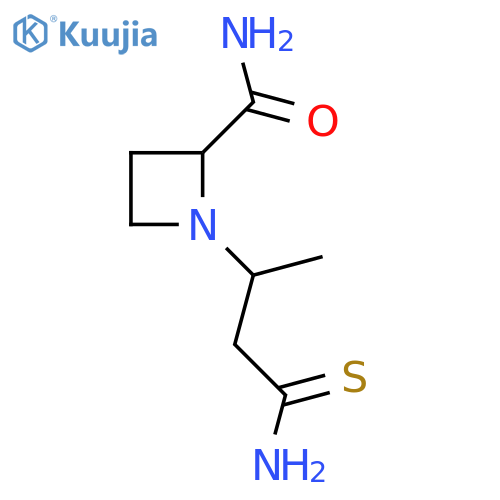 1-(1-carbamothioylpropan-2-yl)azetidine-2-carboxamide structure