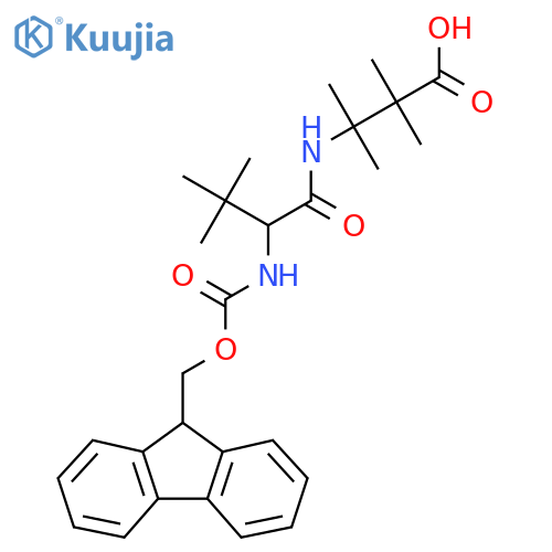 3-2-({(9H-fluoren-9-yl)methoxycarbonyl}amino)-3,3-dimethylbutanamido-2,2,3-trimethylbutanoic acid structure