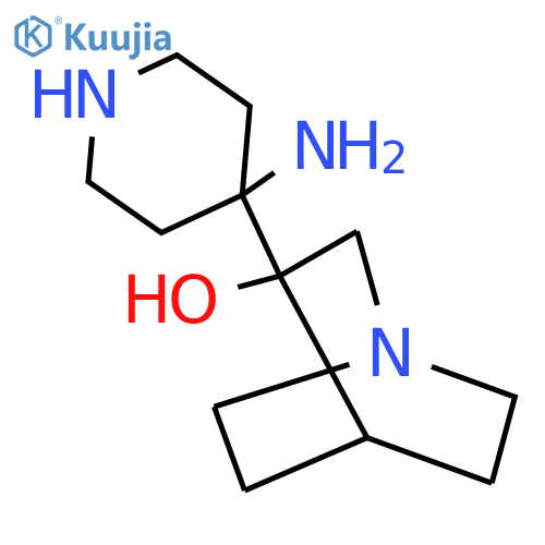 3-(4-aminopiperidin-4-yl)-1-azabicyclo2.2.2octan-3-ol structure