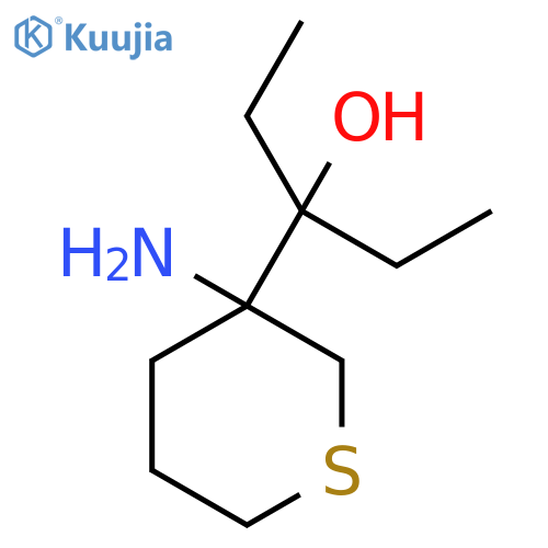 3-(3-Aminothian-3-yl)pentan-3-ol structure