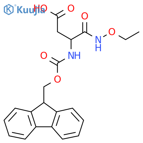 3-(ethoxycarbamoyl)-3-({(9H-fluoren-9-yl)methoxycarbonyl}amino)propanoic acid structure