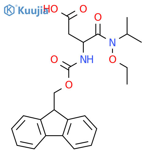 3-ethoxy(propan-2-yl)carbamoyl-3-({(9H-fluoren-9-yl)methoxycarbonyl}amino)propanoic acid structure