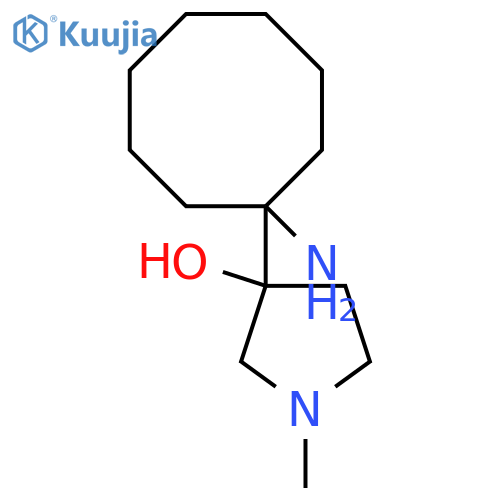 3-(1-aminocyclooctyl)-1-methylpyrrolidin-3-ol structure