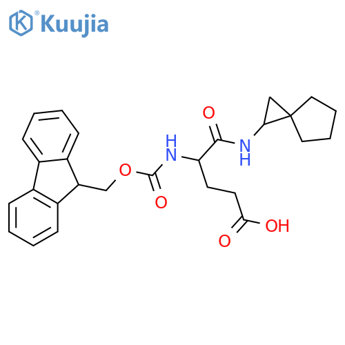 4-({(9H-fluoren-9-yl)methoxycarbonyl}amino)-4-({spiro2.4heptan-1-yl}carbamoyl)butanoic acid structure