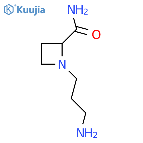 1-(3-aminopropyl)azetidine-2-carboxamide structure