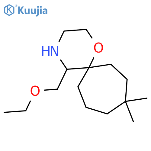 5-(ethoxymethyl)-9,9-dimethyl-1-oxa-4-azaspiro5.6dodecane structure
