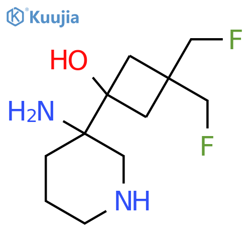 1-(3-aminopiperidin-3-yl)-3,3-bis(fluoromethyl)cyclobutan-1-ol structure