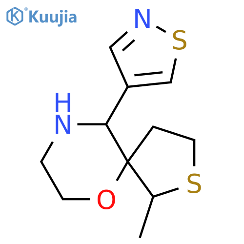 1-methyl-10-(1,2-thiazol-4-yl)-6-oxa-2-thia-9-azaspiro4.5decane structure