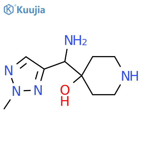 4-amino(2-methyl-2H-1,2,3-triazol-4-yl)methylpiperidin-4-ol structure