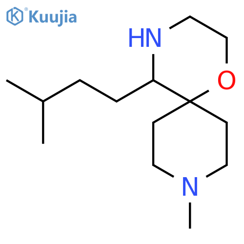 9-methyl-5-(3-methylbutyl)-1-oxa-4,9-diazaspiro5.5undecane structure