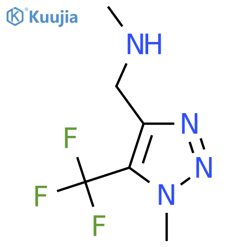 methyl({1-methyl-5-(trifluoromethyl)-1H-1,2,3-triazol-4-ylmethyl})amine structure