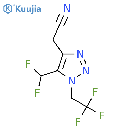2-5-(difluoromethyl)-1-(2,2,2-trifluoroethyl)-1H-1,2,3-triazol-4-ylacetonitrile structure