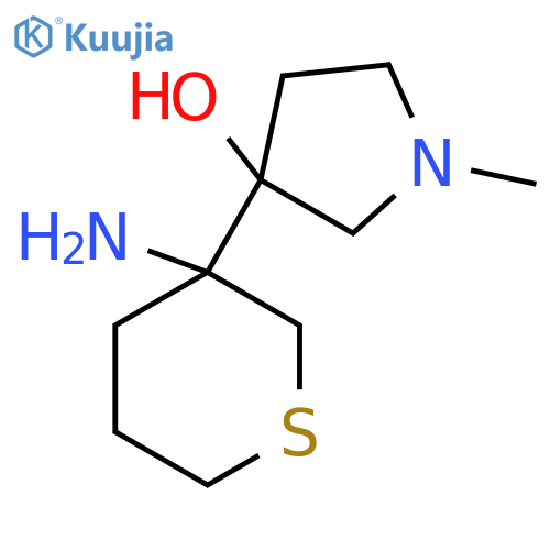 3-(3-aminothian-3-yl)-1-methylpyrrolidin-3-ol structure