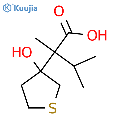 2-(3-hydroxythiolan-3-yl)-2,3-dimethylbutanoic acid structure