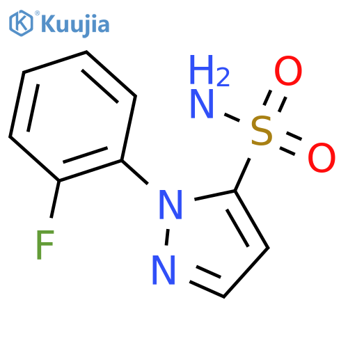 1-(2-fluorophenyl)-1H-pyrazole-5-sulfonamide structure