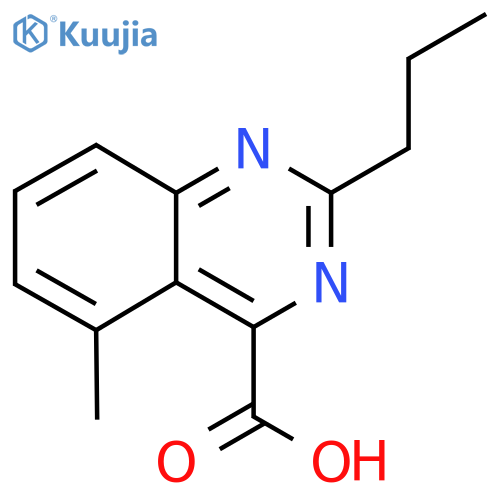 5-methyl-2-propylquinazoline-4-carboxylic acid structure