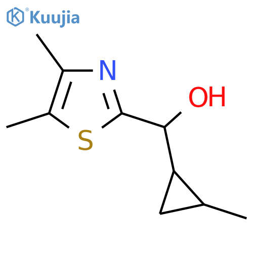 (dimethyl-1,3-thiazol-2-yl)(2-methylcyclopropyl)methanol structure