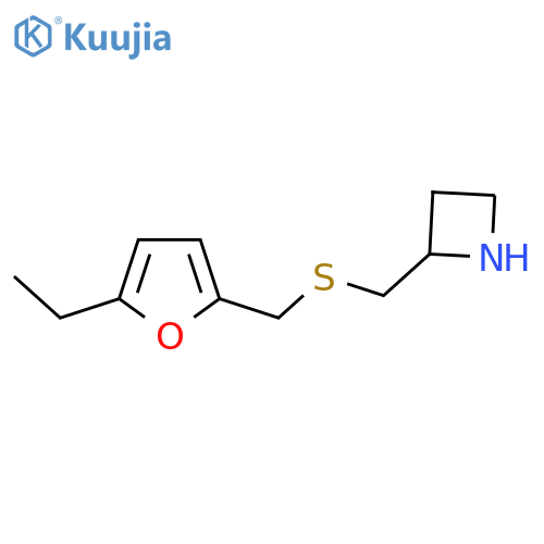 2-({(5-ethylfuran-2-yl)methylsulfanyl}methyl)azetidine structure
