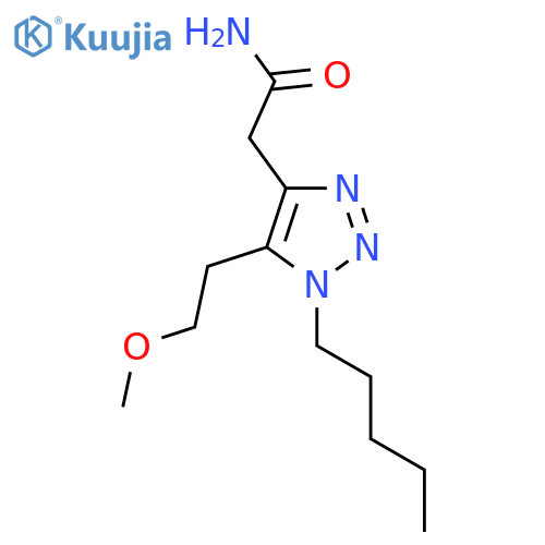 2-5-(2-methoxyethyl)-1-pentyl-1H-1,2,3-triazol-4-ylacetamide structure