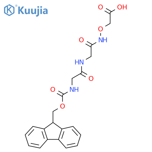 2-({2-2-({(9H-fluoren-9-yl)methoxycarbonyl}amino)acetamidoacetamido}oxy)acetic acid structure