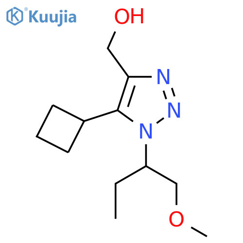 5-cyclobutyl-1-(1-methoxybutan-2-yl)-1H-1,2,3-triazol-4-ylmethanol structure