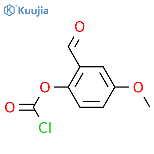 2-formyl-4-methoxyphenyl chloroformate structure