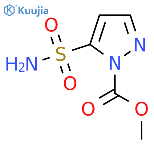 methyl 5-sulfamoyl-1H-pyrazole-1-carboxylate structure