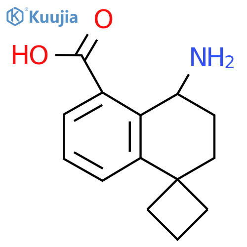 4'-amino-3',4'-dihydro-2'H-spirocyclobutane-1,1'-naphthalene-5'-carboxylic acid structure