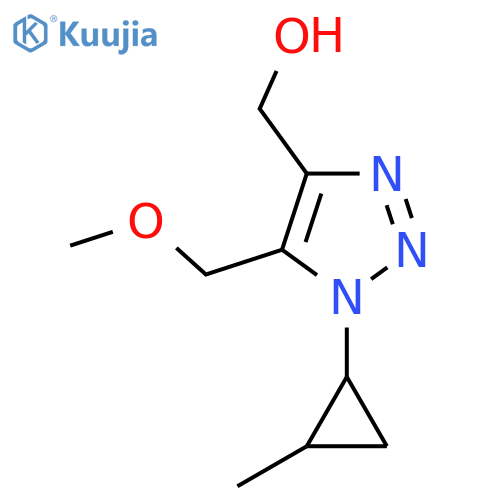 5-(methoxymethyl)-1-(2-methylcyclopropyl)-1H-1,2,3-triazol-4-ylmethanol structure