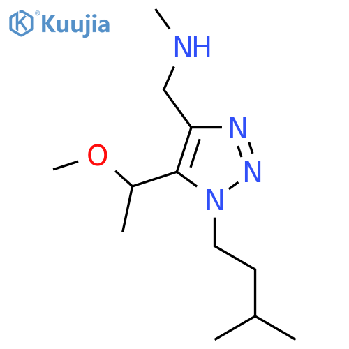 {5-(1-methoxyethyl)-1-(3-methylbutyl)-1H-1,2,3-triazol-4-ylmethyl}(methyl)amine structure