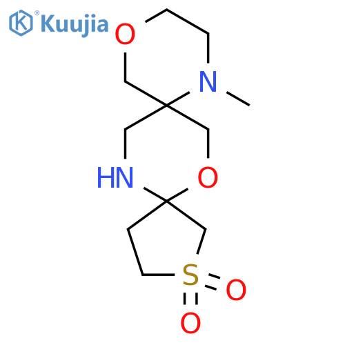 9-methyl-6,12-dioxa-2lambda6-thia-9,15-diazadispiro4.2.5^{8}.2^{5}pentadecane-2,2-dione structure