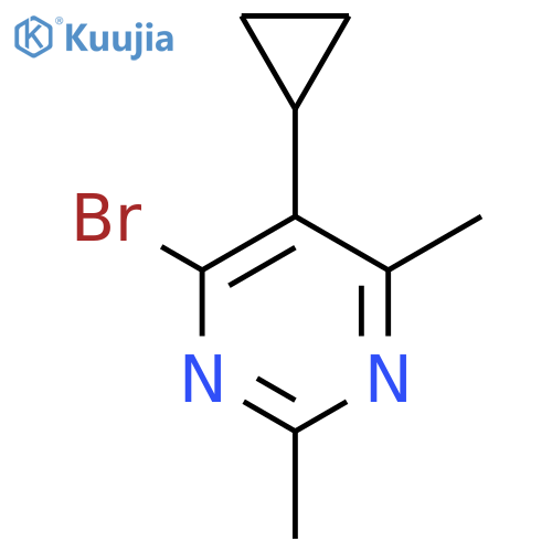 4-bromo-5-cyclopropyl-2,6-dimethylpyrimidine structure