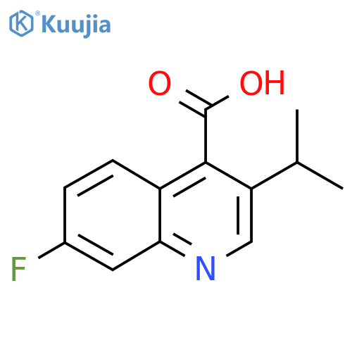 7-fluoro-3-(propan-2-yl)quinoline-4-carboxylic acid structure
