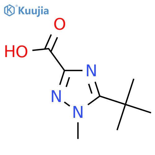 5-tert-butyl-1-methyl-1H-1,2,4-triazole-3-carboxylic acid structure