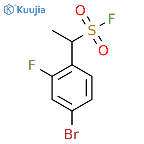 1-(4-Bromo-2-fluorophenyl)ethane-1-sulfonyl fluoride structure