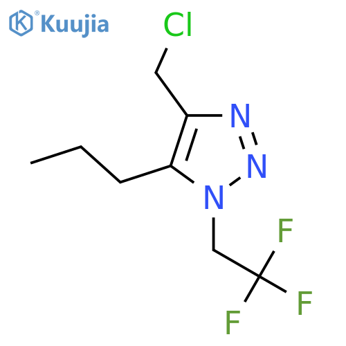 4-(chloromethyl)-5-propyl-1-(2,2,2-trifluoroethyl)-1H-1,2,3-triazole structure