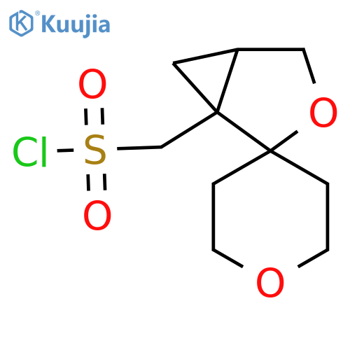 3-oxaspirobicyclo3.1.0hexane-2,4'-oxane-1-ylmethanesulfonyl chloride structure
