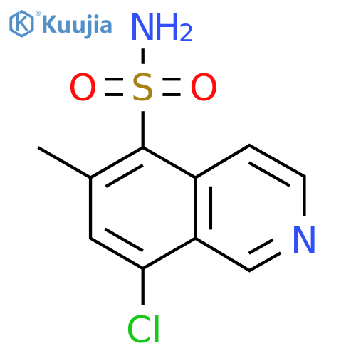 8-chloro-6-methylisoquinoline-5-sulfonamide structure