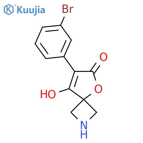 7-(3-bromophenyl)-8-hydroxy-5-oxa-2-azaspiro3.4oct-7-en-6-one structure