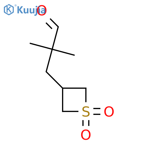 3-(1,1-dioxo-1lambda6-thietan-3-yl)-2,2-dimethylpropanal structure